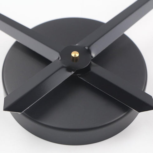 Timelike 3D DIY Wall Clock, 1M Modern Frameless Large 3D DIY Wall Clock Kit Decoration Home for Living Room Bedroom (Black-Black)...