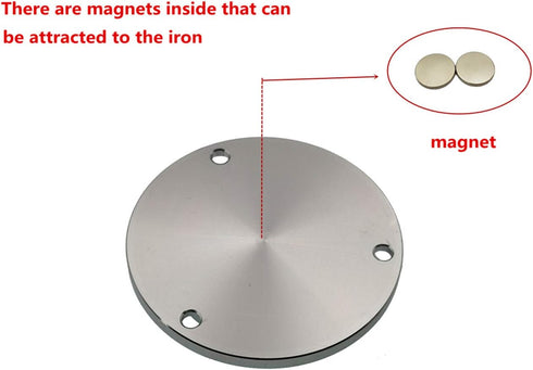 50X11.5mm Scale and with hole Aluminum Alloy Circular Bubble Level High Precision Level Instrument Spirit Level Measuring Device (Magnetic)...