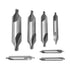 7PCS Center Drill Bits Set M2 HSS Centering Starter Drill Bit 60-Degree Countersink Tools for Lathe Metalworking...
