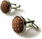 S&W SHLAX&WING Ties for Men Brown Copper Matching Cufflink...