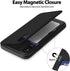 GOOSPERY Magnetic Secure Bumper Compatible with iPhone Xs/X, Card Holder Wallet Case, Easy Magnet Auto Closure Dual Layer Protection Sleek iPhone ...