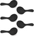 5 Pack of Stainless Steel Mini Spoons - Ice Cream Spoon Short Handle, Perfect for Condiments, Desserts, Tea, Coffee - Black Spoons...