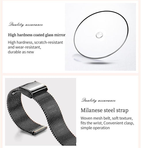 OLEVS Women's Watch Luxury Dress Rose Gold Women Slim Thin Lightweight Watch Stainless Steel Mesh Watches Fashion Waterproof Ladies Wrist Watch Bl...
