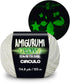 CIRCULO Glow in Dark Fingering Yarn, 100% Polyester, 114.8 yds /105 m, 1.76 oz / 50 g, Ball (Pack of 1), Green......