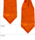Dan Smith Feel Silk Long-Self Day Ascot For Party 53" Big-Tall Solid Orange Long-Self Cravat Tie Pocket-Square Set Christening Toddler Girls C.C.A...