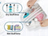 CUBETASTIC Clear Toiletry Bags for Traveling 2 Compartments Dry/Wet Separation Shower Bag with Mesh Draining Section, Portable Clear Makeup Bag & ...