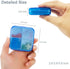 2 Pack Portable Travel Pill Organizer Case for Pocket or Purse Cute Small Daily Pill Box BPA Free Plastic Medicine Vitamin Holder Container (4 Com...