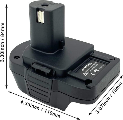 Battery Adapter for Makita 18V Lithium Battery to Ryobi 18V One+ Lithium-Ion Cordless Tool, Convert Makita 18V Battery BL1860B BL1850B BL1840 BL18...