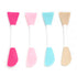 4 Pcs Mask Applicator Silicone Face Brush Face Mud Cream,Clay Mask,DIY, Double-end Handheld Scoop Skin Care Make up Foundation Gel Cosmetic Tool (...