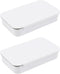 Vagocom 2pcs Empty Metal Push-Pull Storage Boxes,3.15x1.93x0.55inch / 8x4.9x1.4cm Mini Containers with Lids for Bandaid,Seed,Match,Crafts,Sewing(W...