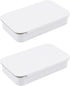 Vagocom 2pcs Empty Metal Push-Pull Storage Boxes,3.15x1.93x0.55inch / 8x4.9x1.4cm Mini Containers with Lids for Bandaid,Seed,Match,Crafts,Sewing(W...