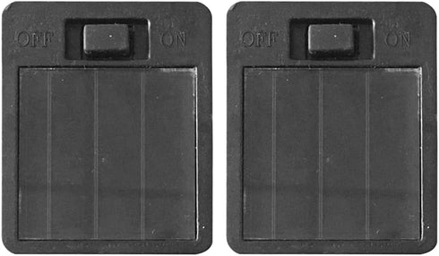 2 Pack Solar Light Replacement Top Parts for Outdoor Hanging Lanterns, Solar Panel Lantern Lid Battery Box Led Lights Bulb Accessories for Garden ...