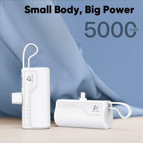 iPhone Portable Charger 5000mAh, Mini Power Bank Battery Pack Phone Backup Charger, Small Portable Charger Compatible with iPhone 14/13/ 12/11/ XS...