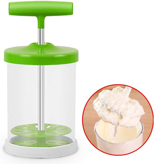 Manual Whipping Cream Dispenser Handheld DIY Whipped Cream Dispenser Professional Cream Whipper Maker for Shop Kitchen Salad Dressings Frothy Drin...