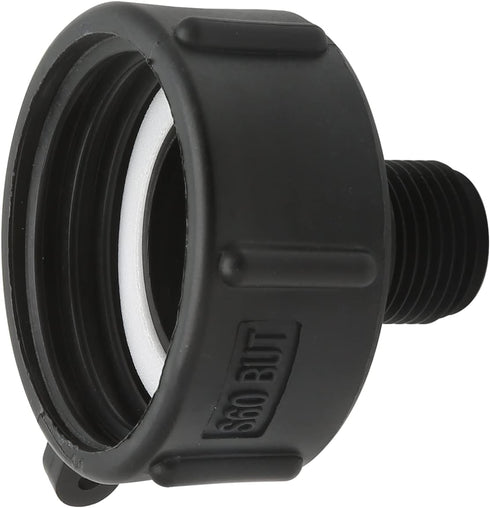 275 330 Gn IBC Tote Tank Food Grade Drain Adapter S60 BUT Female x 3/4" BSP/NPT Male, Water Hose Male Adapter Garden Hose Drain Plug Connector...