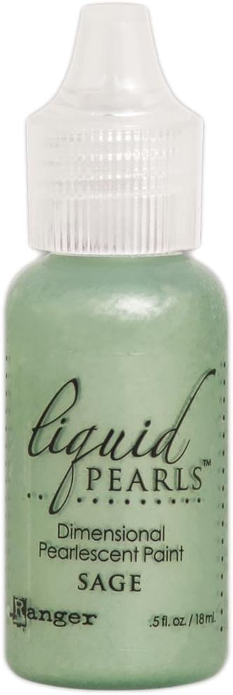 Ranger - Liquid Pearls Pearlescent Paint 2018 Bundle of 6 Colors - Bronze, Marigold, Merlot, Sage, Slate and Taffy...