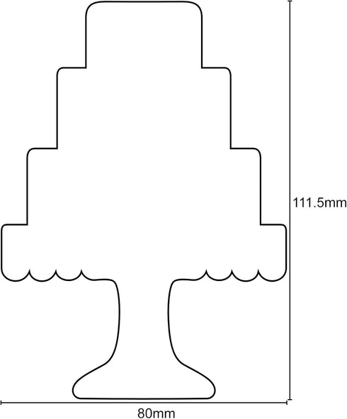 LILIAO Cake Cookie Cutter for Wedding - 3.1 x 4.3 inches - Stainless Steel...