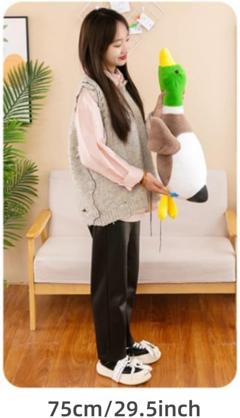 Mallard Duck Plush, Duck Stuffed Animals, Mallard Duck Plush, Duck Stuffed Animals, Mallard Duck Baby Stuff Plush Toy (29.5inch / 75cm)...