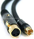 Monoprice XLR to RCA Cable - Female to Male, 16AWG, Stranded, Shielded, Gold Plated, 3 Feet, Black - Premier Series...
