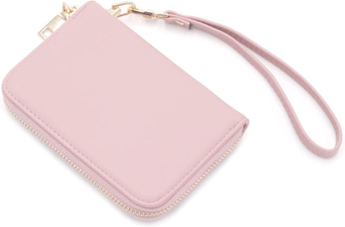Womens Small Zip Around Wristlet Wallet...
