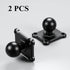 BRCOVAN 2 PCS, 1'' Ball Mount Base with Aluminum Alloy 4-Hole AMPS Square Plate & 1'' TPU Ball Adapter Compatible with RAM Mounts B Size 1 Inch Ba...