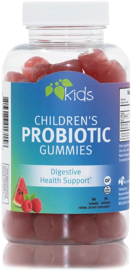 Mountain Meadow Herbs Children’s Probiotic Gummies for Kids | Digestive Regularity Support | Immune System + Microbiome Health for Kids | Ages 3+ ...