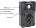 PIR Motion Sensor Activated Sound Player Speaker with USB Cable, Download Your own MP3 Audio Files to Play Speech, Music or Sound Effects (Black)...