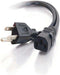 C2G Power Cord, Replacement Power Cable, 3 Pin Connector, Universal Power Cord, 16 AWG, Black, 5 Feet (1.52 Meters), Cables to Go 29927...