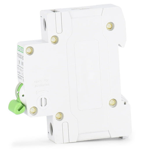 12V-110V DC Miniature Circuit Breaker, 20 Amp 1 Pole Battery Breaker Protector for Solar PV System and RV, Thermal Magnetic Trip, DIN-Rail/Surface...