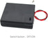 4Pcs AA Battery Holder with Leads Wires ON/Off Switch and Screw Cap Case Back Cover Connection 4 Slots x 1.5V Battery Spring Clip Storage Box (4-P...