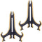 Artliving 6" Decorative Plate Stand Holder Plastic Picture Easel Display Stand Picture Frame Stand Black Gold...