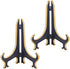 Artliving 6" Decorative Plate Stand Holder Plastic Picture Easel Display Stand Picture Frame Stand Black Gold...