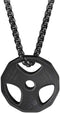 AILUOR Men Women's Dumbbell Pendant Necklace Stainless Steel Couples Barbell Pendant Fitness Gym Sports Dumbbell Weight Lifters Barbell Chain Jewe...