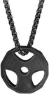 AILUOR Men Women's Dumbbell Pendant Necklace Stainless Steel Couples Barbell Pendant Fitness Gym Sports Dumbbell Weight Lifters Barbell Chain Jewe...