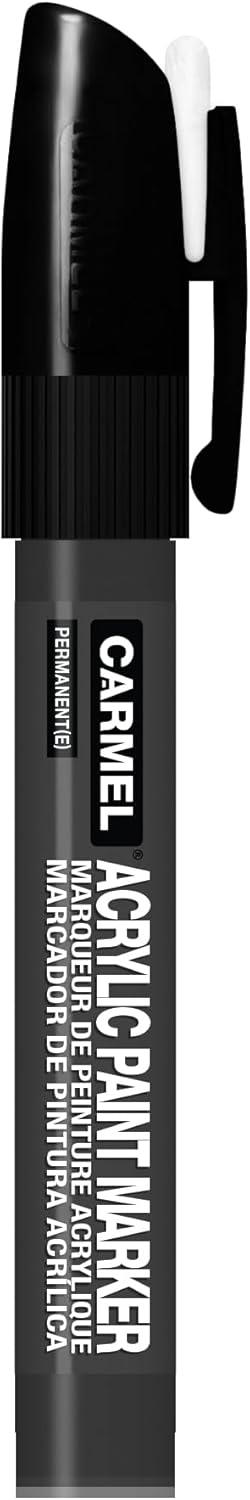 Carmel Acrylic Paint Marker (Black, Medium Tip, Pack of 1)...