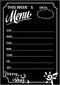 Chalkboard Menu Stickers 8 X 12 INCH Removable Blackboard Labels Weekly Meal Planner Blackboard Labels for Kitchen Refrigerator Pack-3......