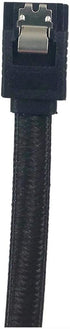 2-Pack 40” SATA III Straight Nylon Sleeved Cable with Locking Latch - Black (F03-40SLBK-2)...