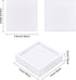 BENECREAT 6Pcs White Gemstone Display Box with Sponge Cushion Gift Boxes Clear Window Box for Jewelry, Diamond Gift Packing?2.8"x2.8"x0.8"?...