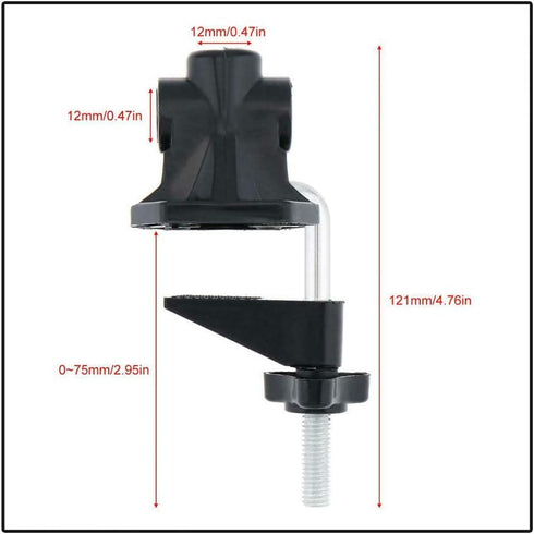 1 Pcs Metal Desk Lamp Mount Stand Table Mounting Clamp Swing Arm Drafting Light Clamp Holder Bracket Clip...