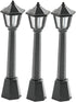 SEWACC 3pcs Mini Street Light Models Miniature Street Lamp Models Decorative Pathway Lantern Post for Miniature Doll House Micro Landscape Lamppos...