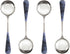 Stainless Steel Coffee Round Spoon,Korean Dessert Spoon,Hexagonal Pattern Mixed Color Tea Spoon for Home, Kitchen or Restaurant, Set of 4 Coffee S...