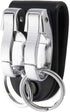 Leather Belt Loop Keychain with 2 Detachable Clips&Key Ring Belt Key Ring Holder Belt Key Chain...