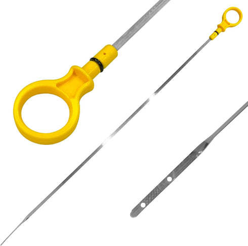 Car Engine Oil Dipstick Replacement OEM#CJ5Z-6750-A, Double Hole Dip Stick for Checking Oil, Engine Oil Indicator Dipstick Compatible with Ford Li...