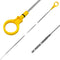 Car Engine Oil Dipstick Replacement OEM#CJ5Z-6750-A, Double Hole Dip Stick for Checking Oil, Engine Oil Indicator Dipstick Compatible with Ford Li...