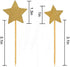 Hvogvok 72 pcs Cupcake Toppers, Twinkle Gold Star DIY Glitter Mini Birthday Cake Snack Decorations(Star)...