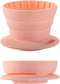 Collapsible Coffee Dripper, Silicone Portable Pour Over Coffee Maker, Reusable Single Cup Maker(1-2 Cup) (Pink)...