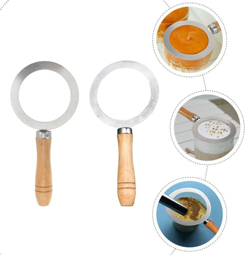 Cabilock 2Pcs Milk Cup Rim Stainless Steel Baking Cup Ring Milk Cup Rim Cover Milk Tea Coffee Cup Rim Gasket Tool...