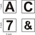 Alphabet Letter and Number Stencils 8 Inch - 40 Pack Large Letters and Numbers Stencil Templates with Signs for Painting on Wood, Reusable Number ...