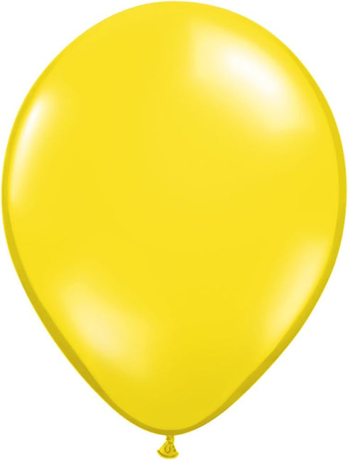Qualatex 43740 Citrine Yellow Latex Balloons, 11", Yellow, Pack of 100...