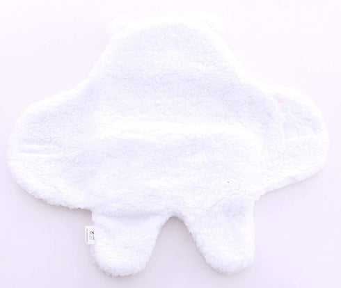 2 Pack Sherpa Baby Swaddle Blanket - Aquamarine and White...